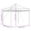 vidaXL Partytent inklapbaar pop-up 292x292x315 cm bruin