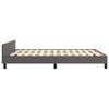 vidaXL Bedframe met hoofdeinde zonder matras 140x200 cm grijs