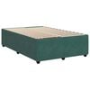 vidaXL Boxspring met matras fluweel donkergroen 120x190 cm
