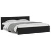 vidaXL Bedframe met hoofdeinde zwart 160x200 cm