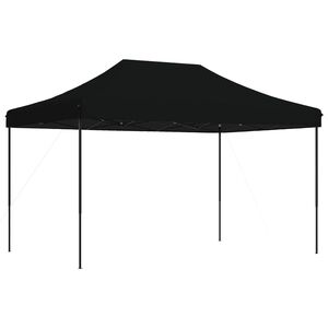 vidaXL Partytent 292 x 440 x 315 cm Zwart Oxford Stof