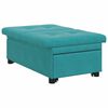vidaXL Slaapbank Turquoise 194 x 67 x 82 cm Fluweel