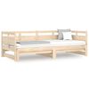 vidaXL Slaapbank uitschuifbaar massief grenenhout 2x(80x200) cm