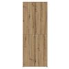 vidaXL Hoge kast 2 pcs Artisan Eiken 70 x 42,5 x 185 cm