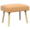 vidaXL Bank Effen Beige 60 x 40 x 45 cm Boucl&eacute;
