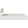vidaXL Bedframe met hoofdeinde met lade Wit 160 x 200 cm Bewerkt hout