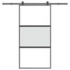 vidaXL Schuifdeur met beslag 102,5x205 cm gehard glas en aluminium