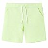 vidaXL Kindershorts met trekkoord 140 neongeel