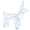 vidaXL Kerstfiguur rendier koudwit 60x30x60 cm