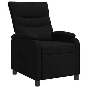 vidaXL Relaxfauteuil Zwart Stof