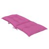 vidaXL Stoelkussens 2 st hoge rug 120x50x7 cm stof roze