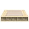 vidaXL Bedframe bewerkt hout sonoma eikenkleurig 120x200 cm