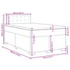 vidaXL Boxspring met matras kunstleer wit 120x190 cm
