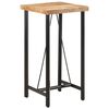 vidaXL Bartafel 55x55x107 cm massief mangohout en ijzer