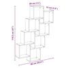 vidaXL Wandschap kubus 90x15x119,5 cm bewerkt hout artisanaal eiken