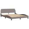 vidaXL Bedframe zonder matras "Hanko" stof taupe 160x200 cm