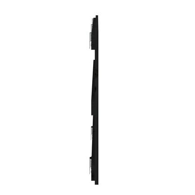 vidaXL Wandhoofdbord 185x3x60 cm massief grenenhout zwart