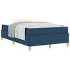 vidaXL Bedframe met matras Blauw 120 x 190 cm Stof