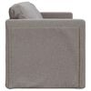 vidaXL Slaapbank vloermodel 2-in-1 112x174x55 cm stof taupe
