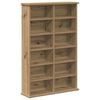 vidaXL CD Kast Artisanaal eiken 60 x 17 x 92 cm Bewerkt hout