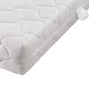 vidaXL Bed met matras stof donkergrijs 140x200 cm