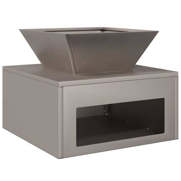 vidaXL Vuurkorf Roestig 50 x 50 x 40 cm Cortenstaal