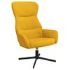vidaXL Relaxstoel fluweel mosterdgeel
