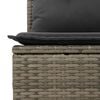 vidaXL 6-delige Loungeset met kussens poly rattan grijs