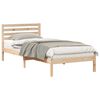 vidaXL Bedframe met hoofdeinde Bruin 80 x 220 cm Massief grenenhout