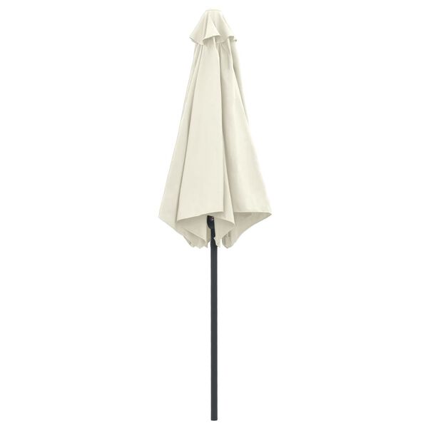 vidaXL Parasol met aluminium paal 270x246 cm zandwit