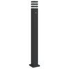 vidaXL Vloerlamp voor buiten met sensor 110 cm aluminium zwart