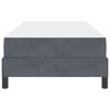 vidaXL Boxspringbed met matras Donkergrijs 90 x 220 cm Stof