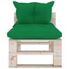 vidaXL 6-delige Loungeset met kussens pallet grenenhout