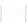 vidaXL Afrasteringspaal 12 st Zilver 80 cm Poedergecoat staal