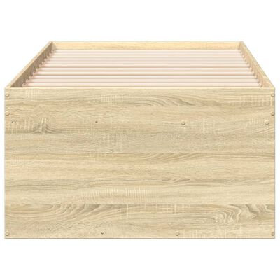 vidaXL Slaapbank met lades 75x190 cm bewerkt hout sonoma eikenkleurig