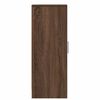 vidaXL Schoenenkast 32x35x92 cm bewerkt hout bruin eikenkleur