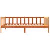 vidaXL Bedframe met hoofdeinde Wasbruin 90 x 190 cm Massief grenenhout