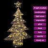 vidaXL Kerstboom met 120 LED Warmwit 120 cm PET