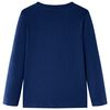 Kindershirt met lange mouwen 128 marineblauw
