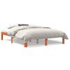 vidaXL Bedframe zonder matras massief grenenhout wasbruin 120x190 cm