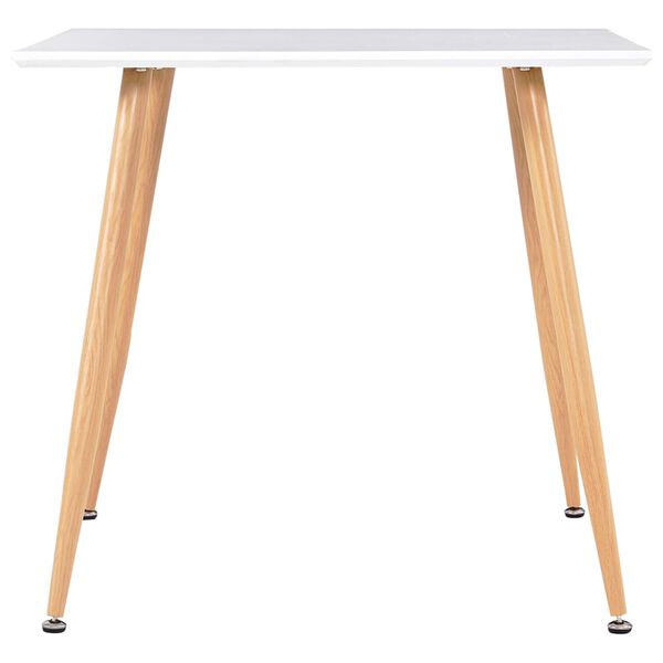 vidaXL 3-delige Eethoek stof geel