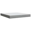 vidaXL Boxspring met matras stof lichtgrijs 180x200 cm