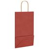 vidaXL Papieren zakken 250 st met hengsels 21x11x36 cm rood