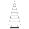 vidaXL Metalen kerstboom met standaard Zwart 150 cm Staal