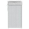 vidaXL Wasmand met deksel 46x33x60 cm poly rattan wit