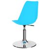 vidaXL Eetkamerstoelen 2 st draaibaar kunstleer blauw