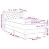 vidaXL Boxspringbed met matras Zwart 90 x 200 cm Fluweel