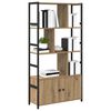 vidaXL Boekenkast Artisan Eiken 80 x 30 x 155,5 cm Bewerkt hout