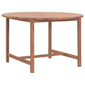 vidaXL Tuintafel &Oslash;110x75 cm massief teakhout