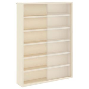 vidaXL Muurdisplaykast met plank Beige 40 x 8,5 x 54 cm Multiplex